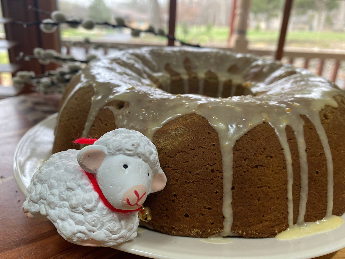 🌿 Easter Spinach Angel Cake (Babka)