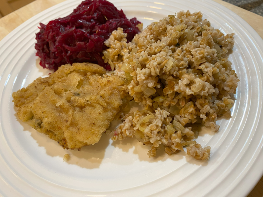 Habermus (Spelt Groats) as a side dish