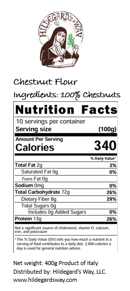 Chestnut flour - 400g (0.88 lbs)