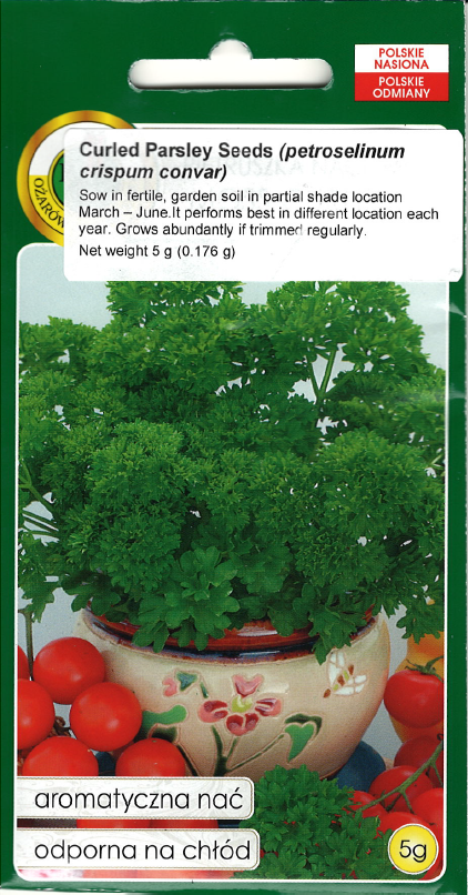 Curled Parsley (Petroselinum crispum convar) 5 g. (0.176 oz)