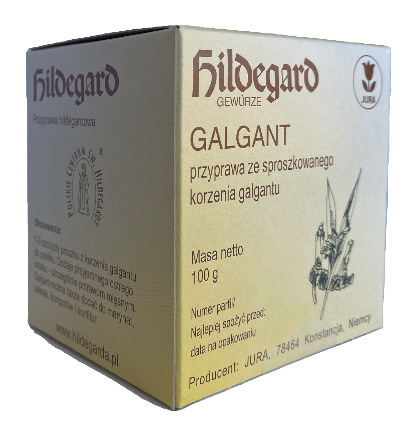 Galgant (Alpinia Officinarum) 100 g. korzeń w proszku
