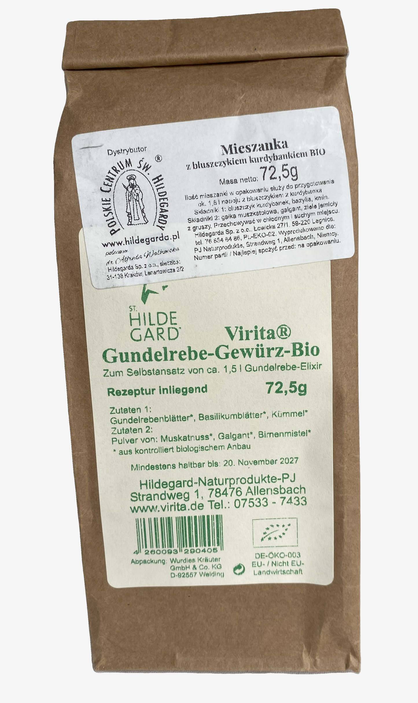 Organic Ground Ivy Blend - Herbal Spice 72.5 g (2.56 oz.)