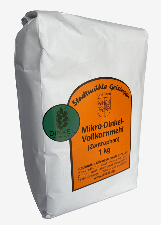 Mikroorkiszowa mąka z pełnego przemiału 1 kg. (2.2lbs)