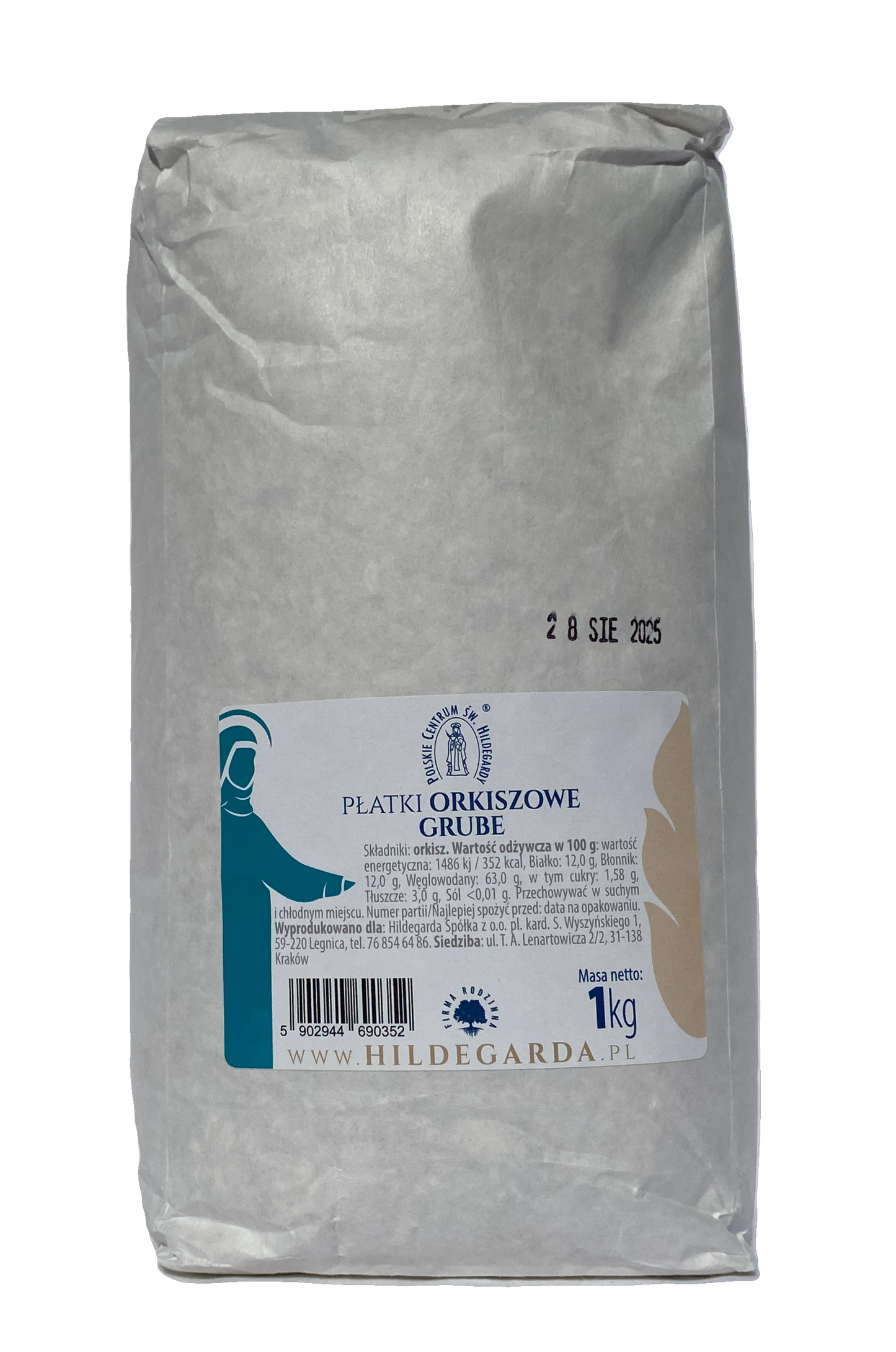 Płatki orkiszowe grube 1 kg (2.2lbs)