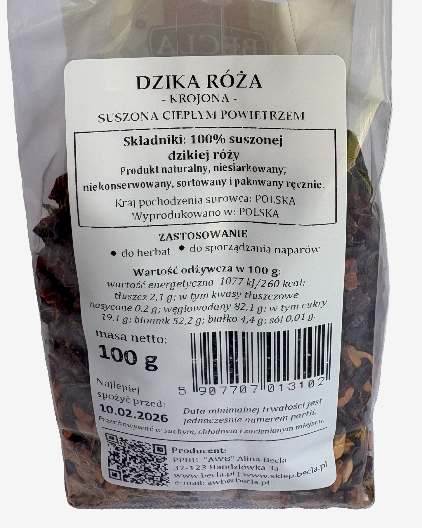 Rosehip - cut & dried 100 g (3.5 oz)