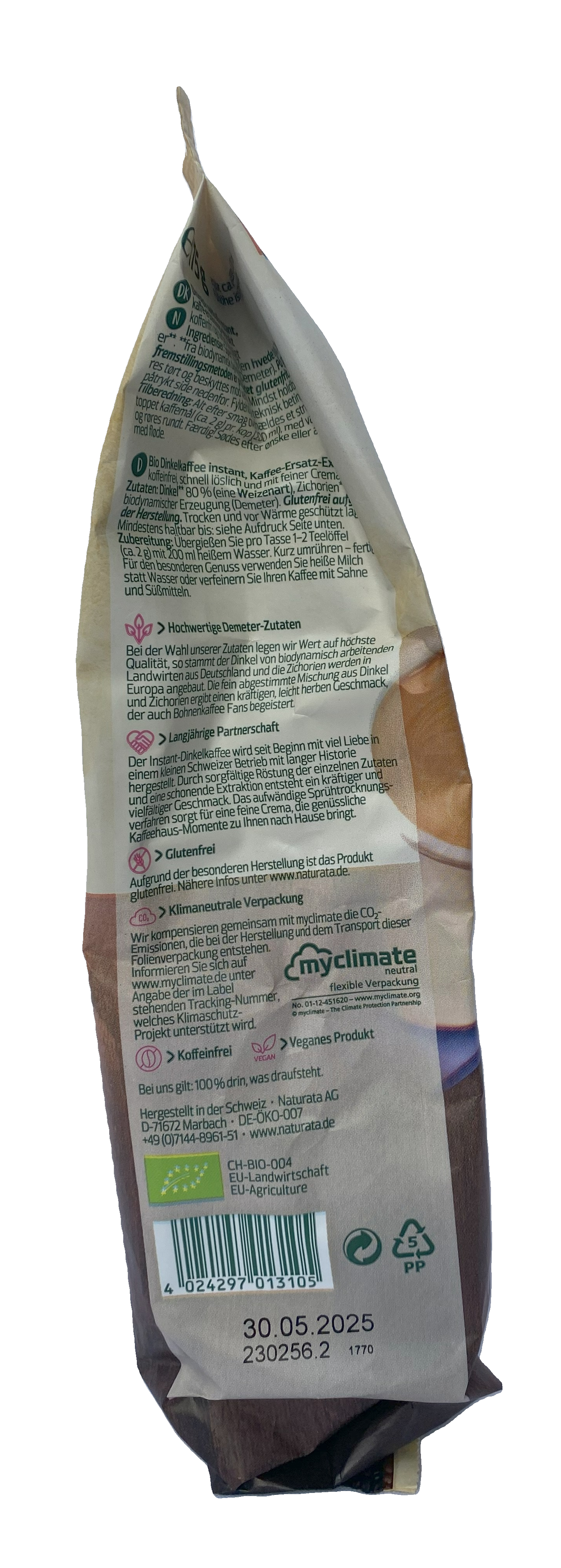 Organic Instant Spelt Coffee 175g (6.17oz)