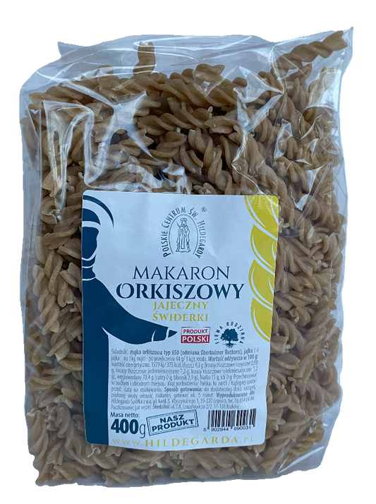 Spelt Pasta Egg Fusilli front