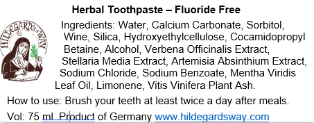 Herbal Toothpaste - Fluoride Free