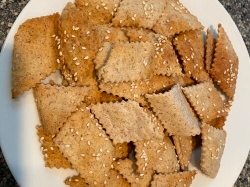 Sour dough crackers