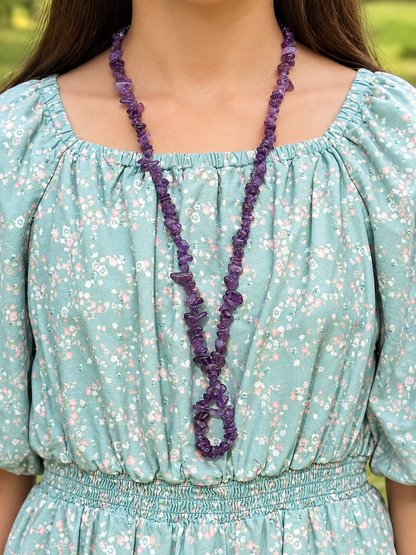 Amethyst Chip Necklace | St. Hildegard’s Gemstones