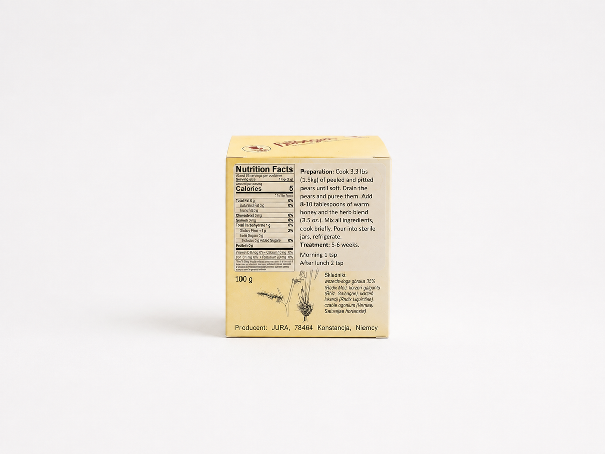 Herb Mixture with Bearwort Root for Pear Honey 100g (3.5oz)