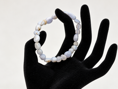 Blue Chalcedony Bracelet | St. Hildegard's Gemstones