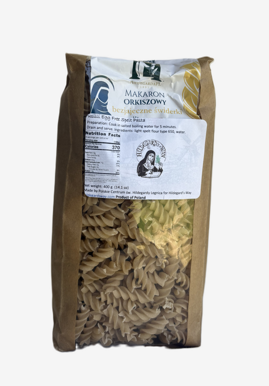 Pasta Fusilli De Espelta Sin Huevo "Hildegarda" 400 g. (14,11 onzas)