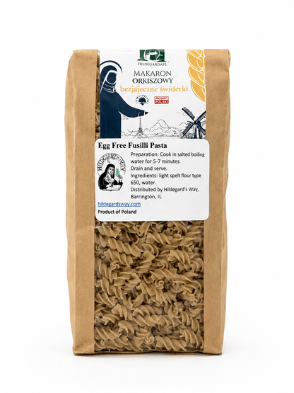 Makaron Orkiszowy Fusilli Bez Jajek "Hildegarda" 400 g. (14,11 uncji)
