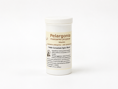 Pelargonia - mieszanka przypraw (na grypę i przeziębienia) 100 g.