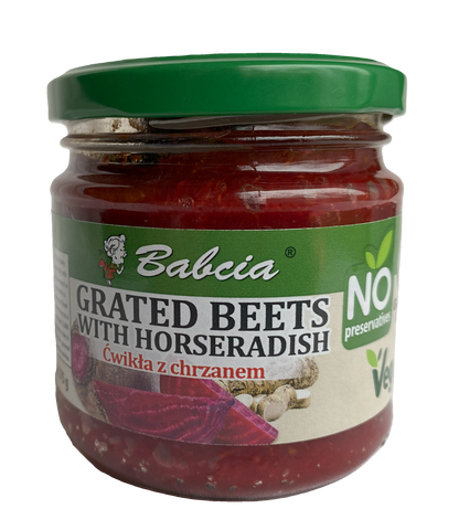 Grated Beets with Horseradish 200 g. (7.5 oz) - Vegan, No preservatives