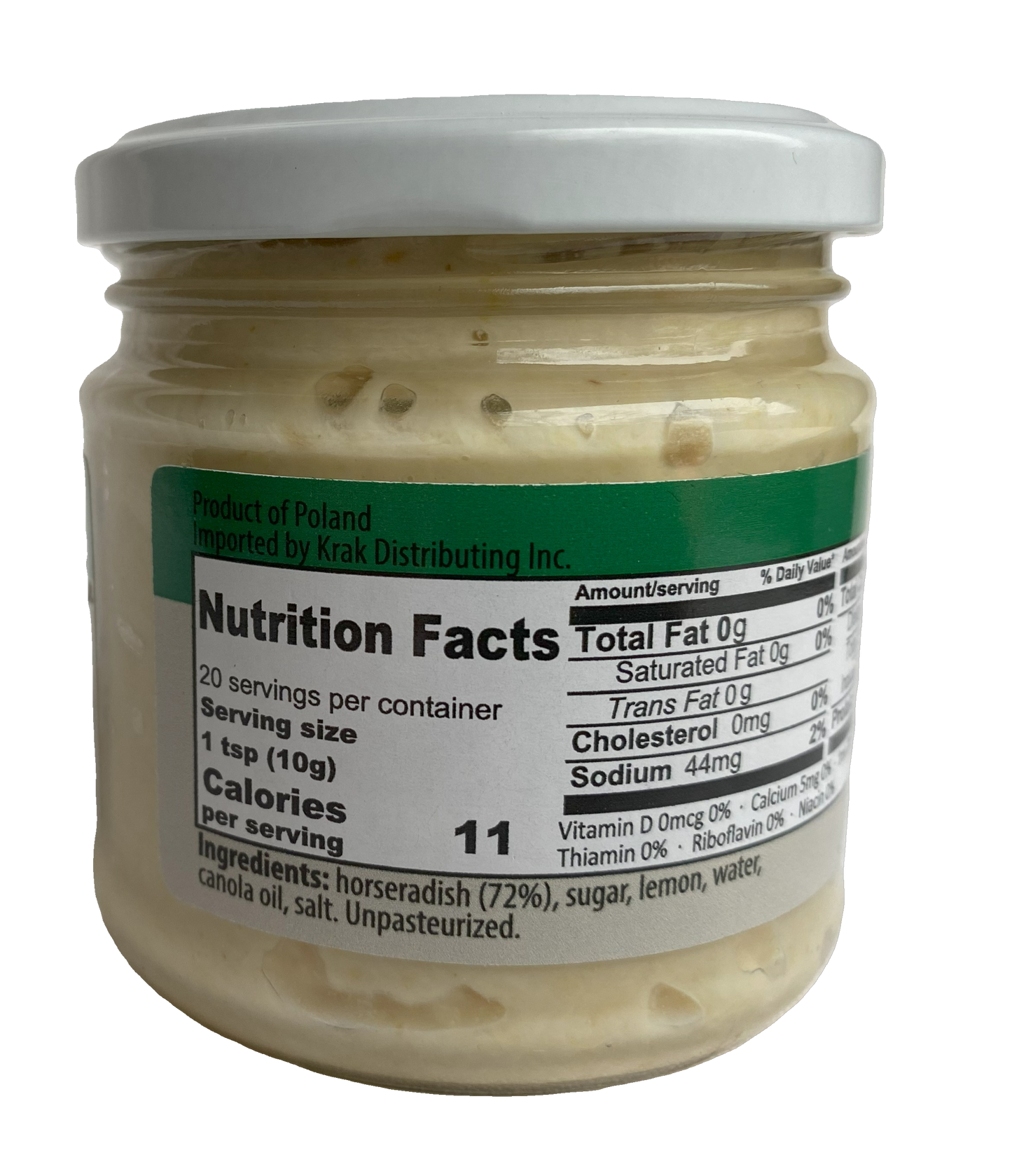 Horseradish - No preservatives 200g (7.5 oz) - Vegan