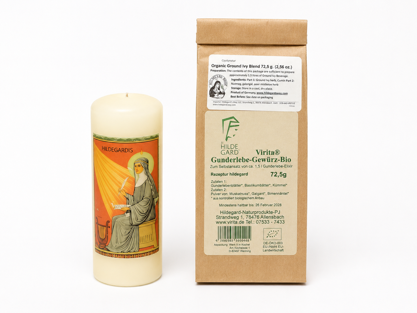 Mezcla de hiedra molida orgánica - Especia herbaria 72,5 g (2,56 oz)