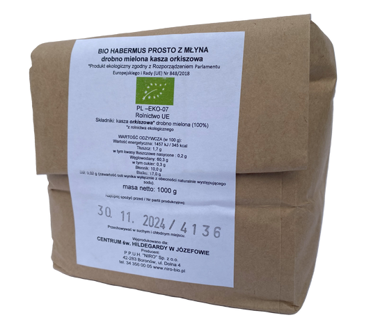 Organic Habermus Directly from the Mill 1kg (2.2lbs)