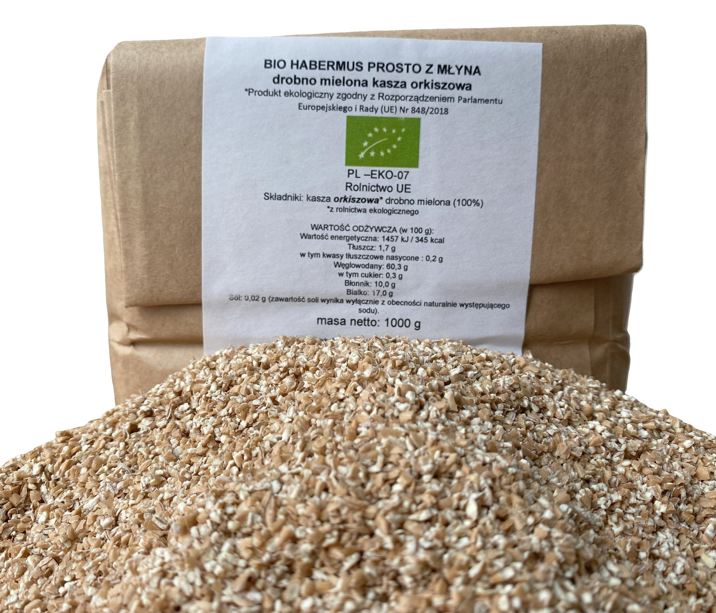 Organic Habermus Directly from the Mill 1kg (2.2lbs)