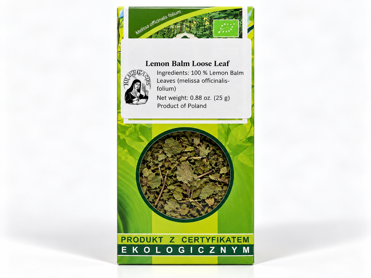 Toronjil orgánico (Melissa officinalis) – Infusión de hierbas en hojas sueltas, 0,88 oz (25 g)