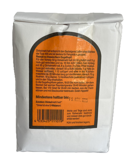 Extra Light Spelt Flour type 405 1 kg. (2.2 lbs.)