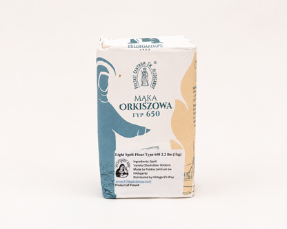 Light spelt flour type 650 „Hildegarda” - 1 kg (2.2 lbs)