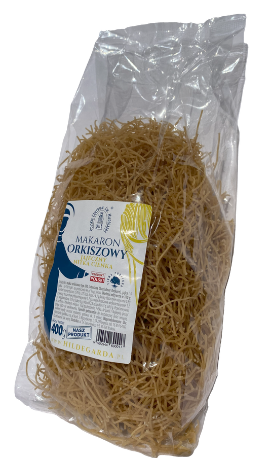 Spelt Pasta, Egg Angel Hair "Hildegarda" 400g (14.11oz)