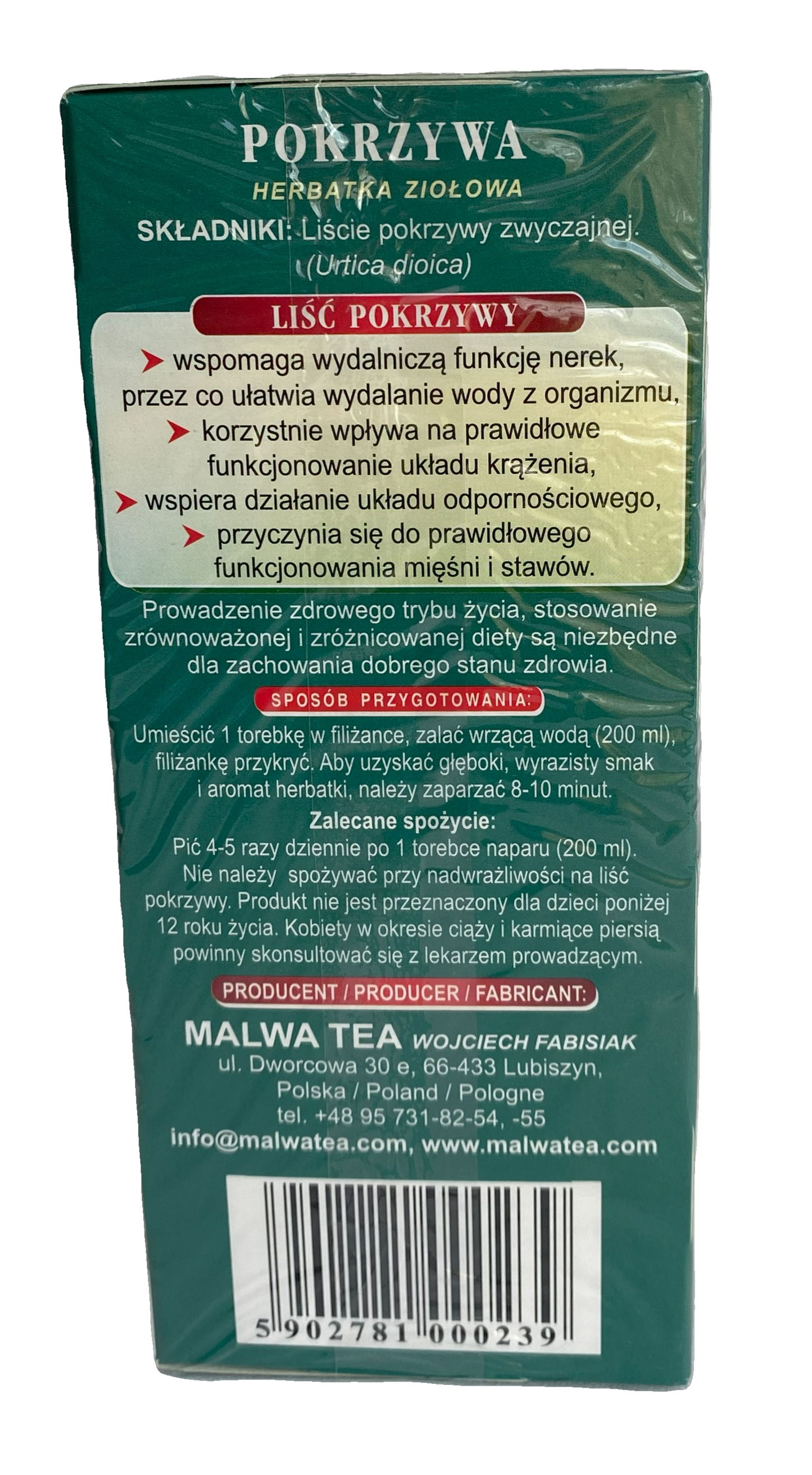 Nettle Tea 20 tea bags (30 g)