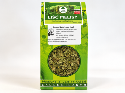 Organic Lemon Balm (Melissa officinalis) – Loose Leaf Herbal Tea, 3.5 oz (100 g)