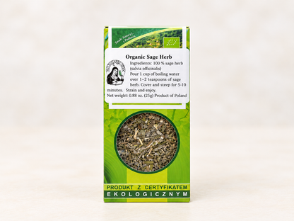 Organic Sage Leaf (Salvia officinalis) – 0.88 oz (25 g)