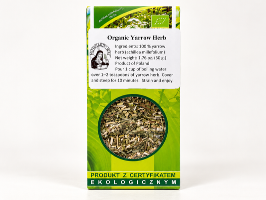 Organic Yarrow Herb (Achillea millefolium) 1.76 oz (50 g)