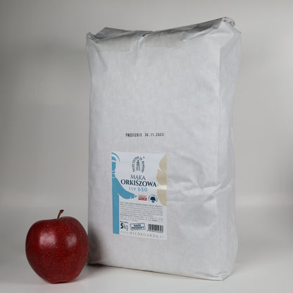 Light spelt flour type 650 „Hildegarda” - 11 lbs (5 kg)