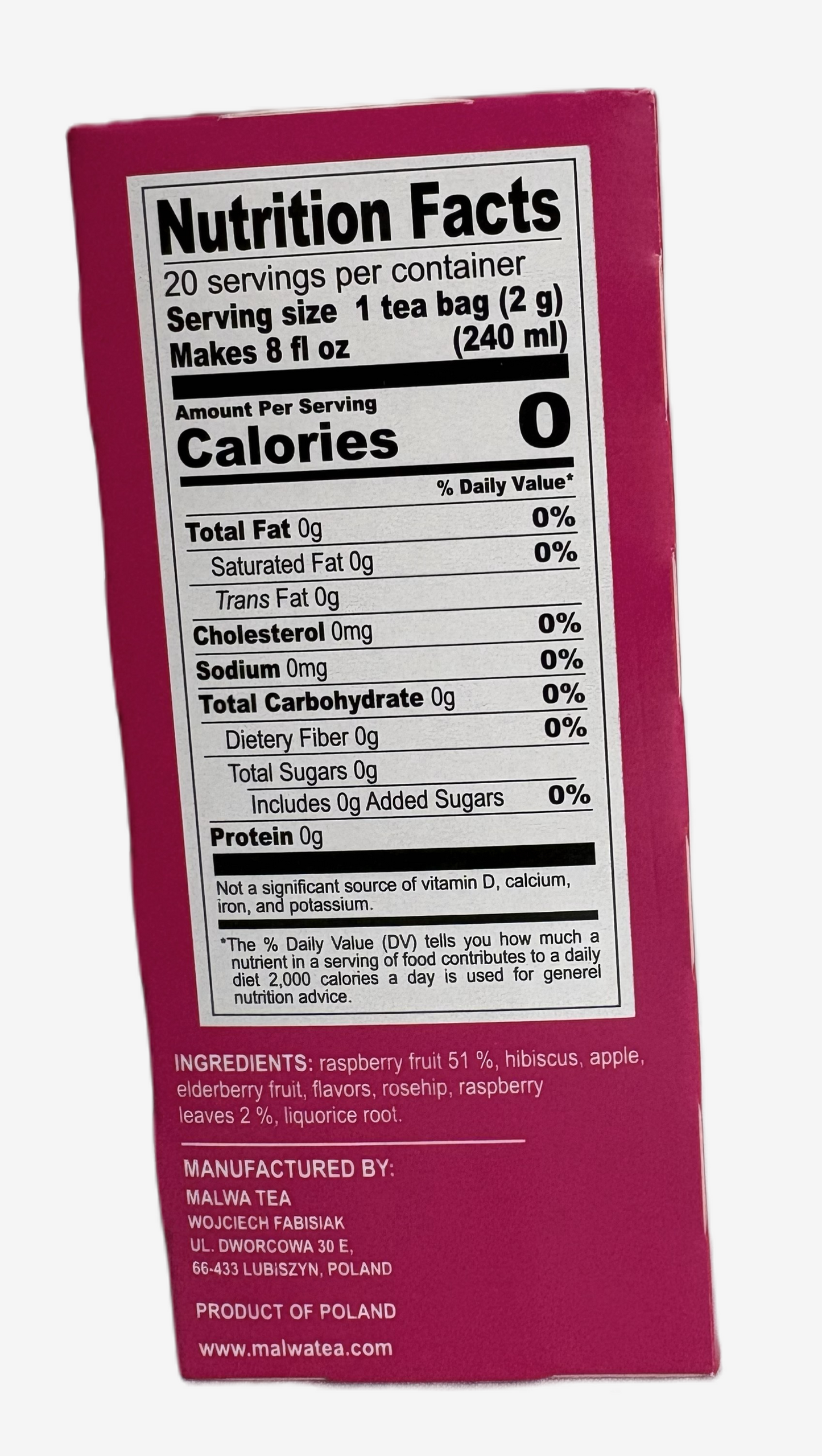 Herbata malinowa "Malwa"