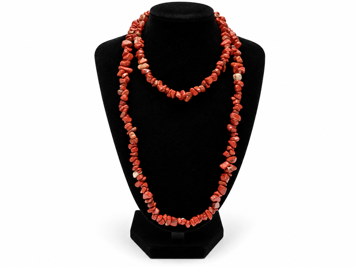 Red Jasper Chip Necklace | St. Hildegard Gemstones