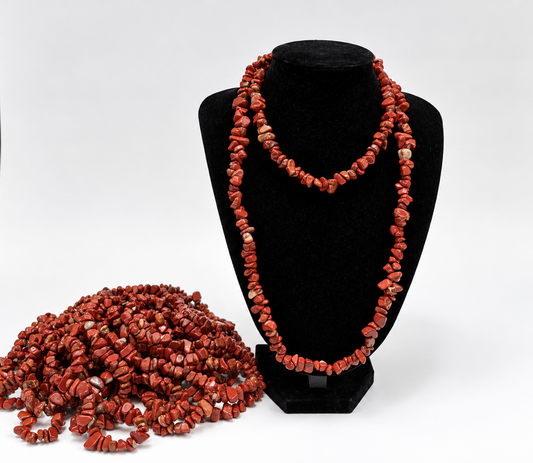 Red Jasper Chip Necklace | St. Hildegard Gemstones