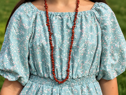 Red Jasper Chip Necklace | St. Hildegard Gemstones