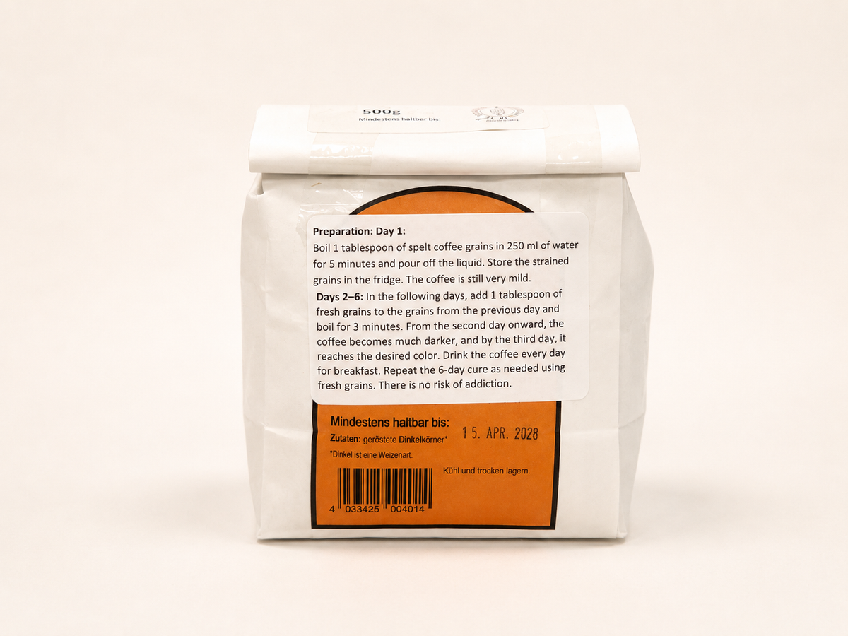 Café de espelta (bayas de espelta tostadas) 500 g. (17,64 oz.)