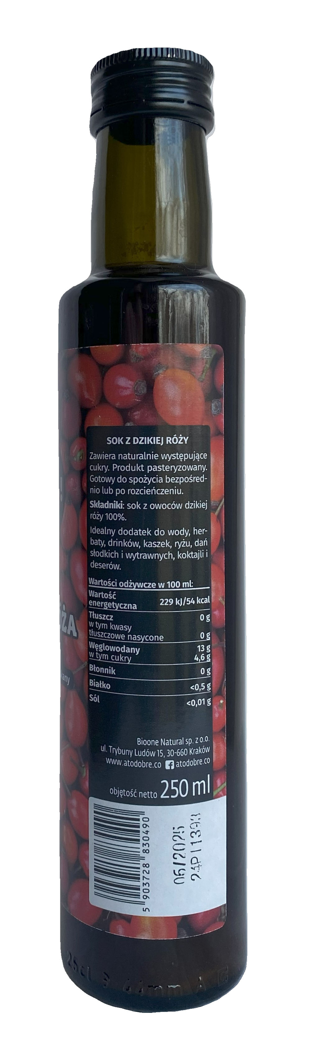 Rosehip Juice 100% 250ml (8.45 fl.oz)