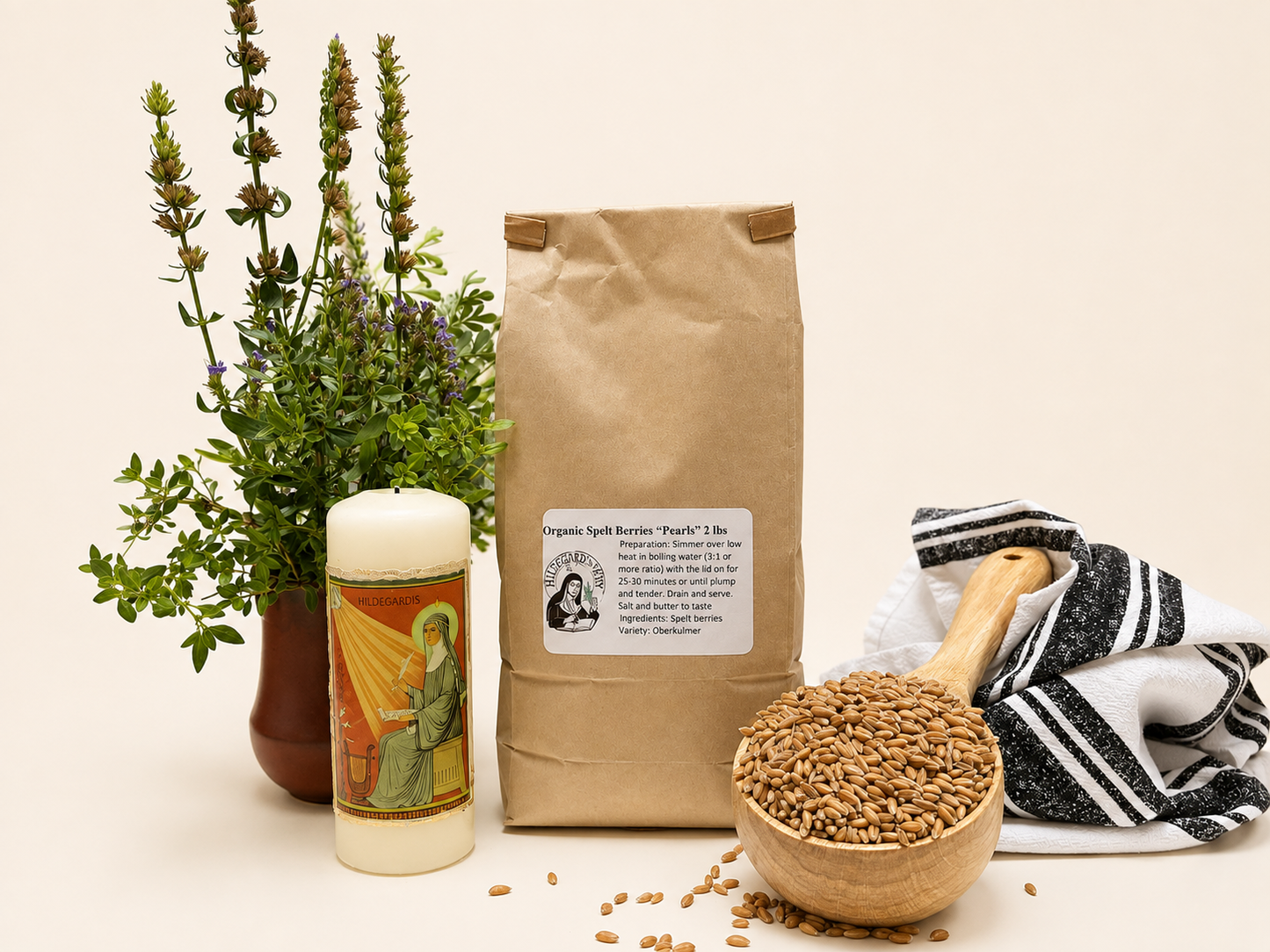 Organic Hulled Spelt Berries 2 lbs.
