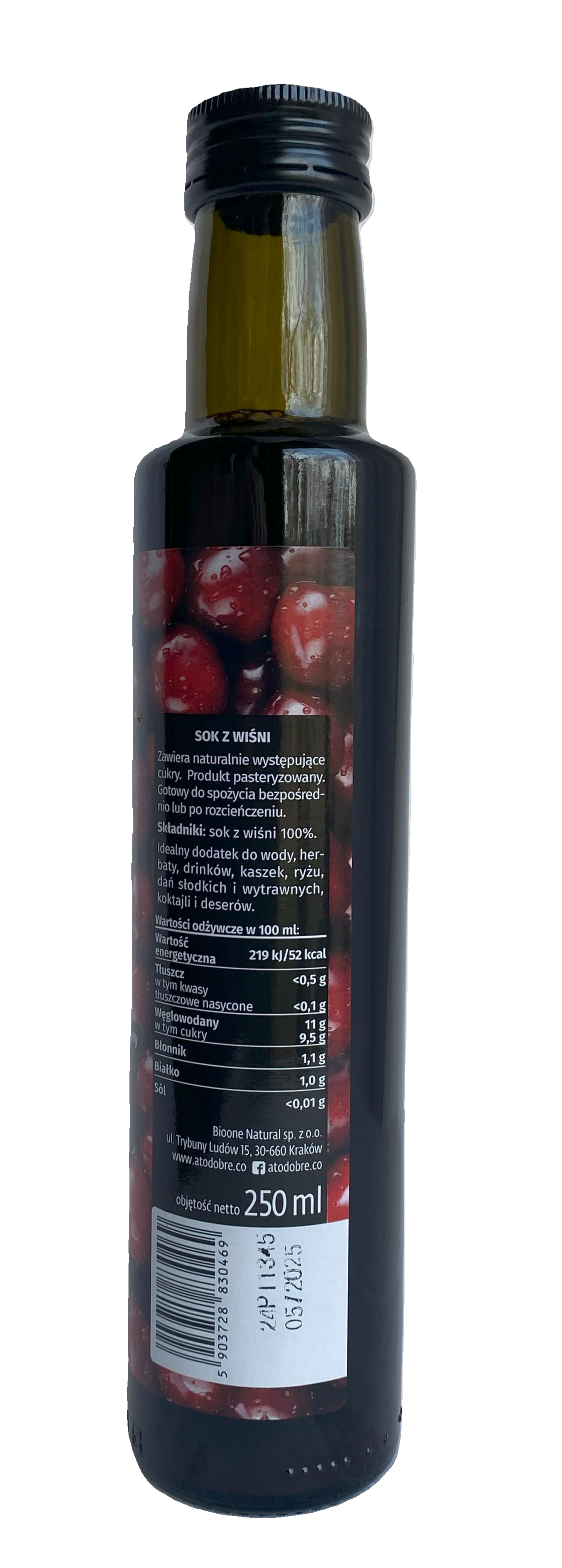 Tart Cherry Juice 100% NFC (cold pressed)