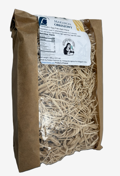 Spelt Pasta, Egg Free Vermicelli 400 g. (14.11 oz.)