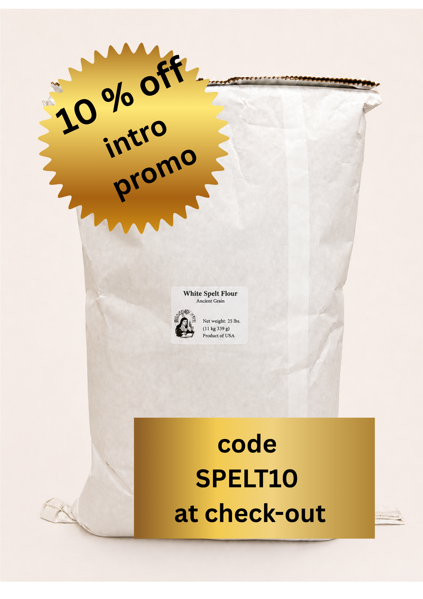 Organiczna Biała Mąka Orkiszowa 907 g.