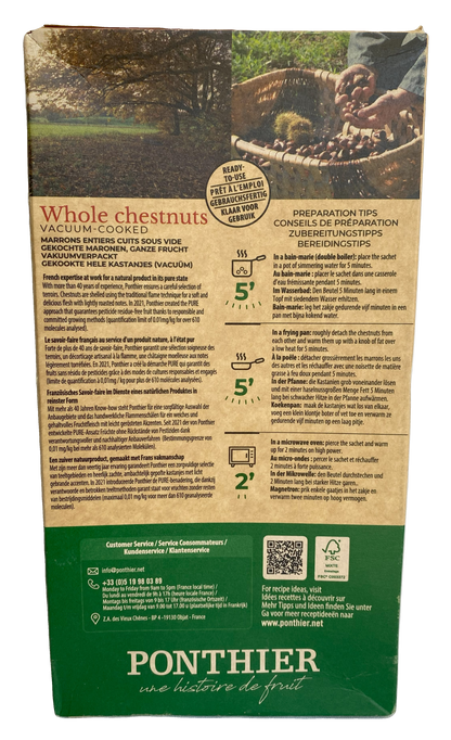 Chestnut Whole, Vacuum Cooked 400 g. (14.11 oz.)