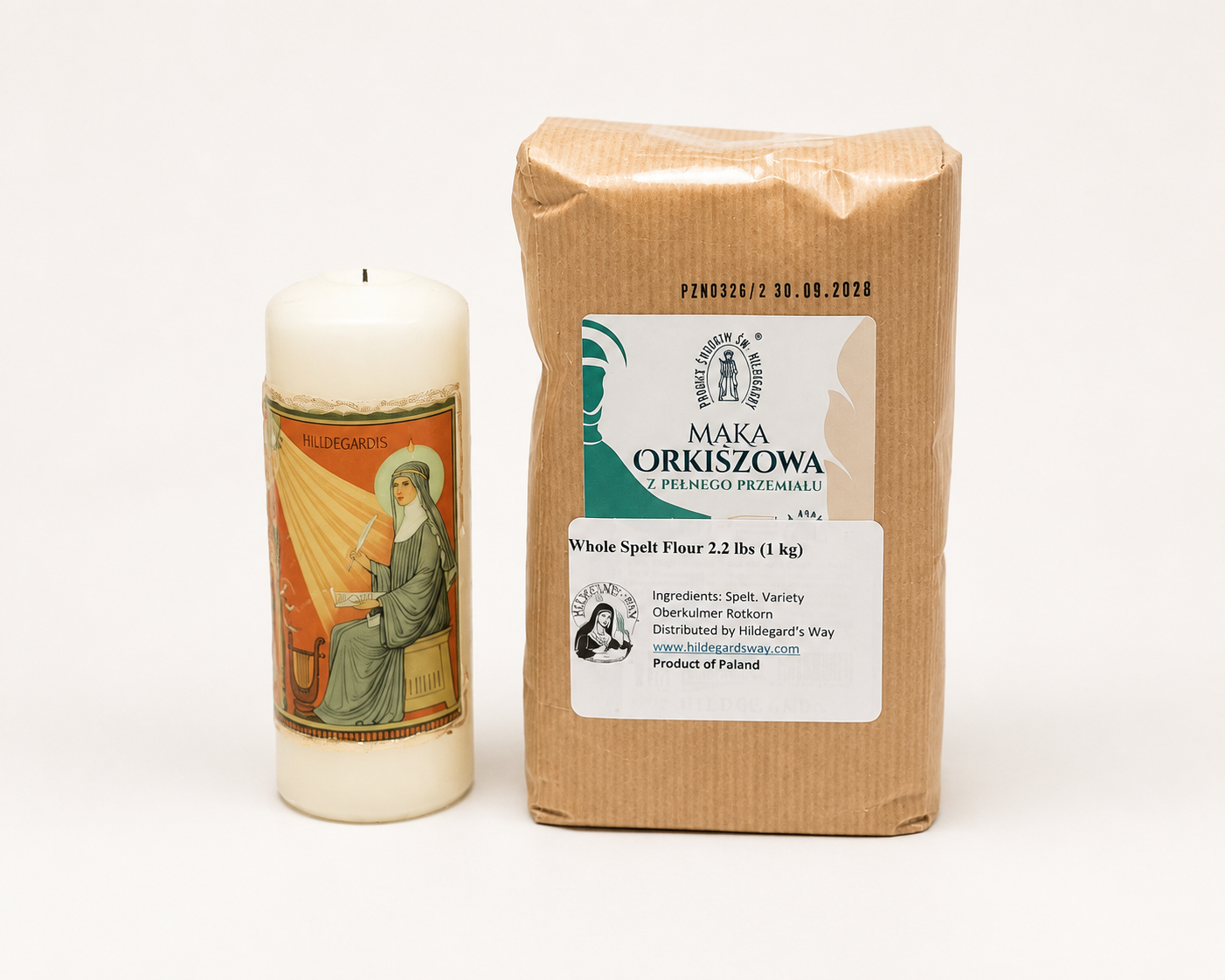 Harina de espelta integral "Hildegarda" 1 kg (2,2 lbs)
