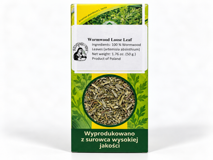Ajenjo orgánico en hojas sueltas (Artemisia absinthium) – 1.76 oz (50 g)