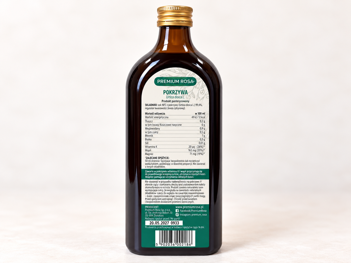 Jugo de ortiga 100% NFC – 16.91 fl oz (500 ml)
